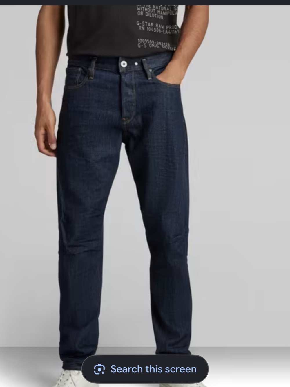 G-Star RAW Scutar 3D Slim Tapered Jeans Men’s 32x27 Dark Wash Button Fly